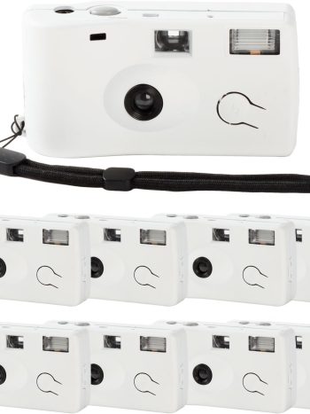 8 Pack of Disposable Cameras for Wedding Bulk Single Use Flash 35mm 17 Film 200 ISO Film Camera for Birthday Concert Travel Anniversary Party Supplies