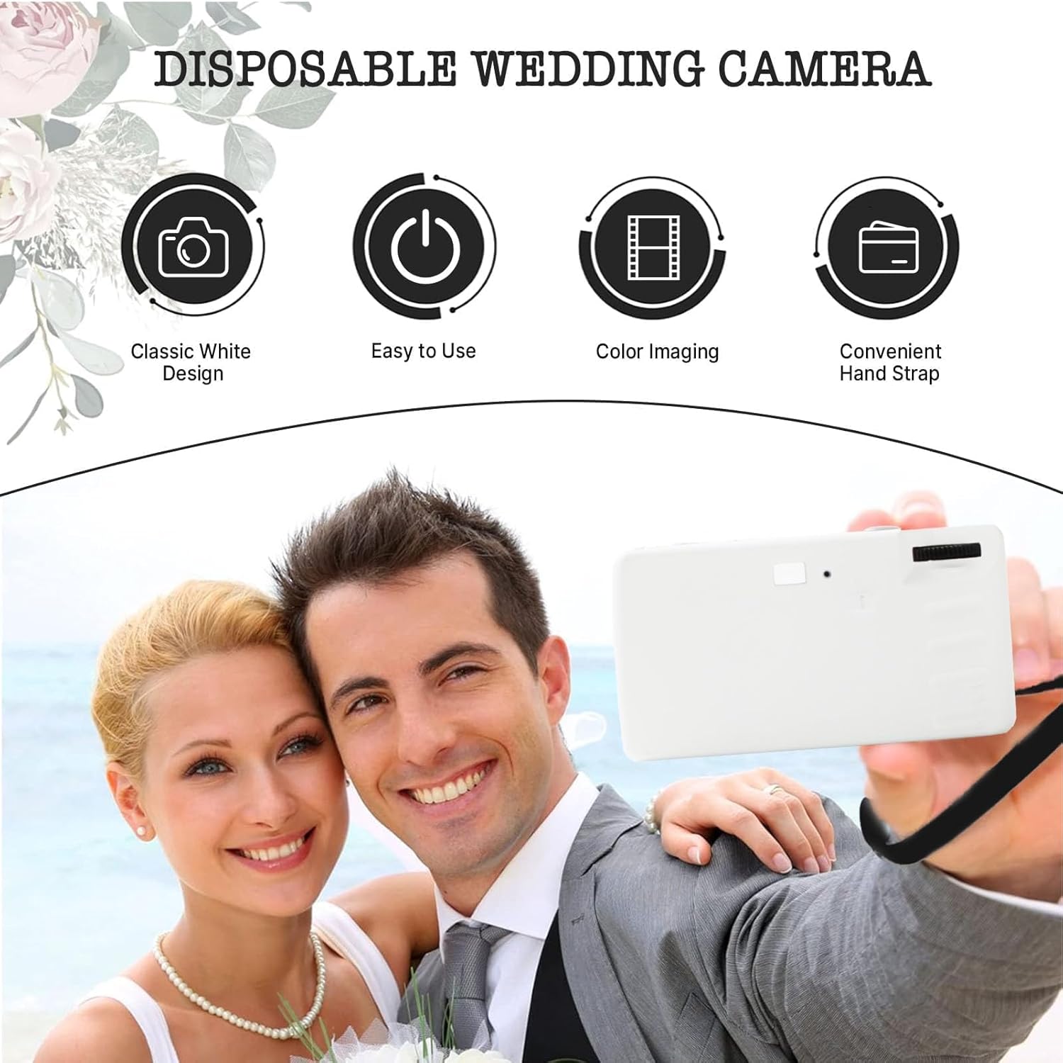 8 Pack of Disposable Cameras for Wedding Bulk Single Use Flash 35mm 17 Film 200 ISO Film Camera for Birthday Concert Travel Anniversary Party Supplies - Image 4