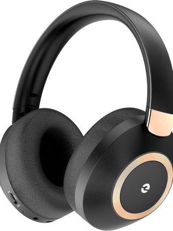 Active Noise Cancelling Headphones, 100H Playtime Headphones Wireless Bluetooth, Bluetooth Headphone with Mic, Over Ear Wireless Headphone with Deep Bass,Fast Charging for Travel