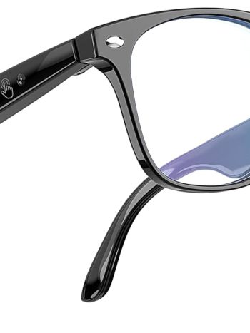 AI Smart Glasses, Bluetooth Glasses with 163 Translation, Anti-Blue Light Glasses for Men Women, 7 Day Ultra-Long Standby, UV Protection, Waterproof, Wireless Music & Calls, Voice Control Glasses