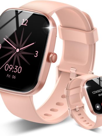 Smart Watch, 1.91" HD Screen Smartwatch for Men Women, Fitness Watch with Heart Rate/Sleep Monitor/Steps Monitor, 110+ Sports Modes, IP68 Waterproof Activity Trackers Pink